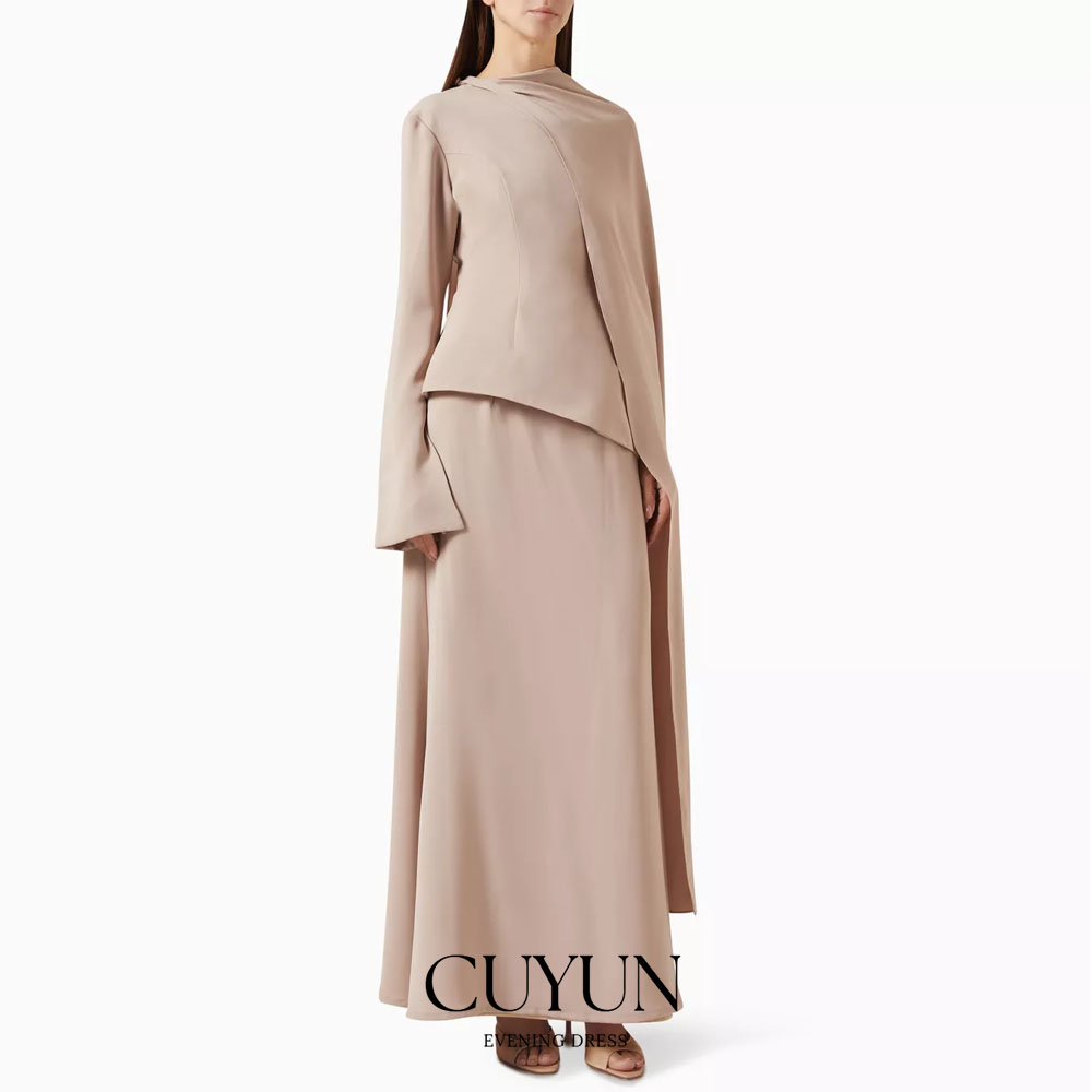Women'S Formal Wear For Wedding Guest - CUYUN personalizado caqui modesto hasta el