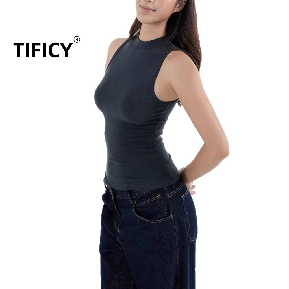 Women'S Semi Formal Evening Wear - Top Deportivo Retro sin Mangas con