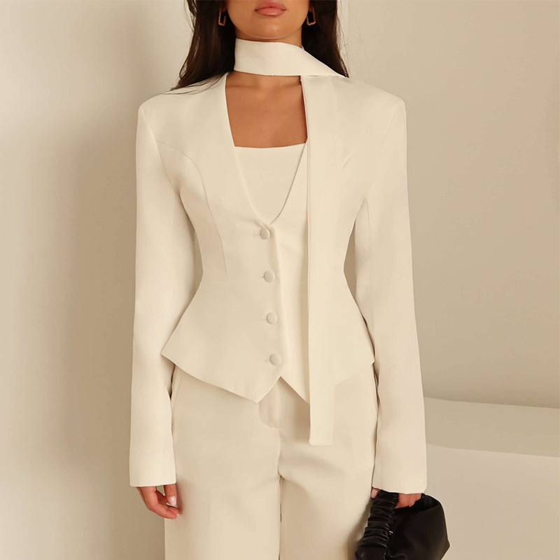 Women'S Formal Wear For Wedding Guest - Traje de otoño para mujer, chaqueta