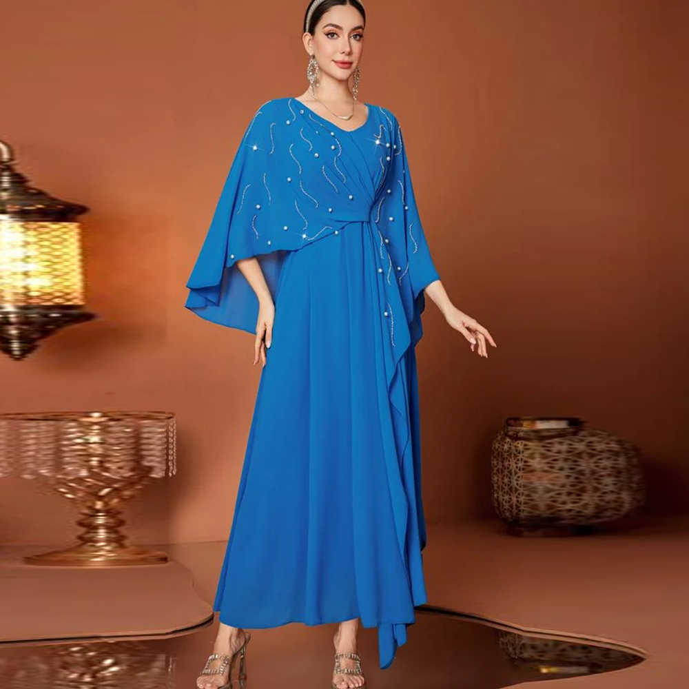 Women'S Formal Wear For Wedding Guest - Vestidos de Noche Lujosos con Cuello