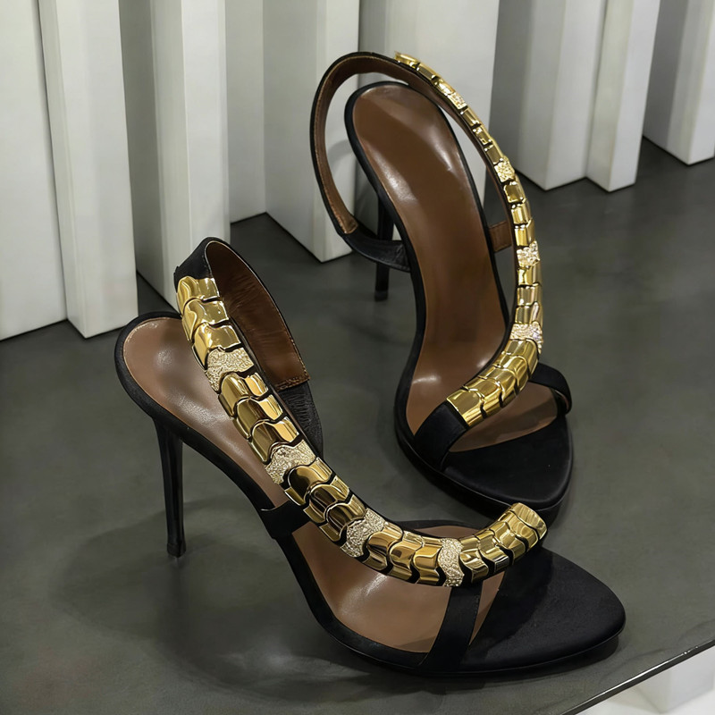 Sandalias de gladiador de saté - Women'S Formal Wear To A Wedding reseña y precio