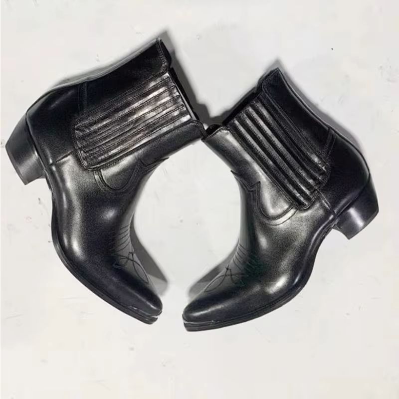 Botas Chelsea de Cuero Negro p - Women Formal Wear Western reseña y precio