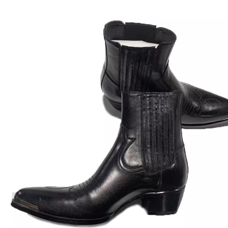 Botas Chelsea de Cuero Negro p - Women Formal Wear Western reseña y precio