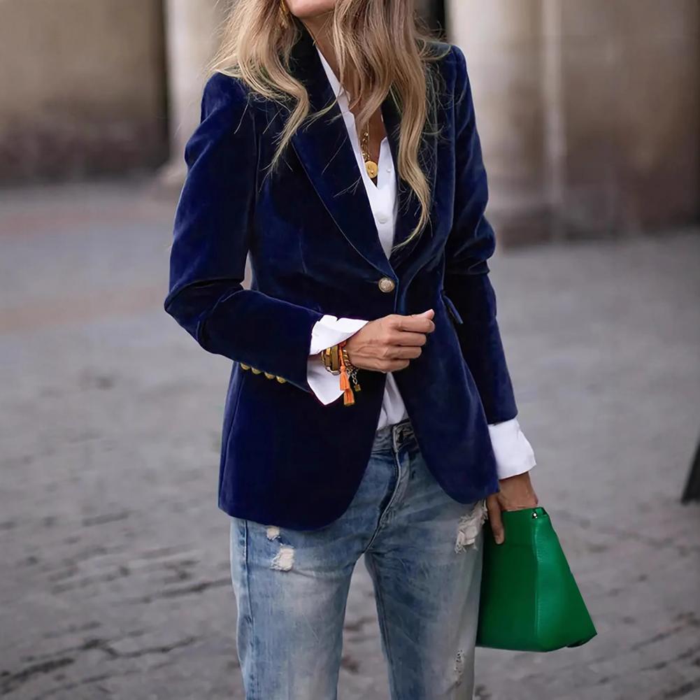Blazer de terciopelo de talla  - Women'S Formal Wear For Wedding Guest reseña y precio