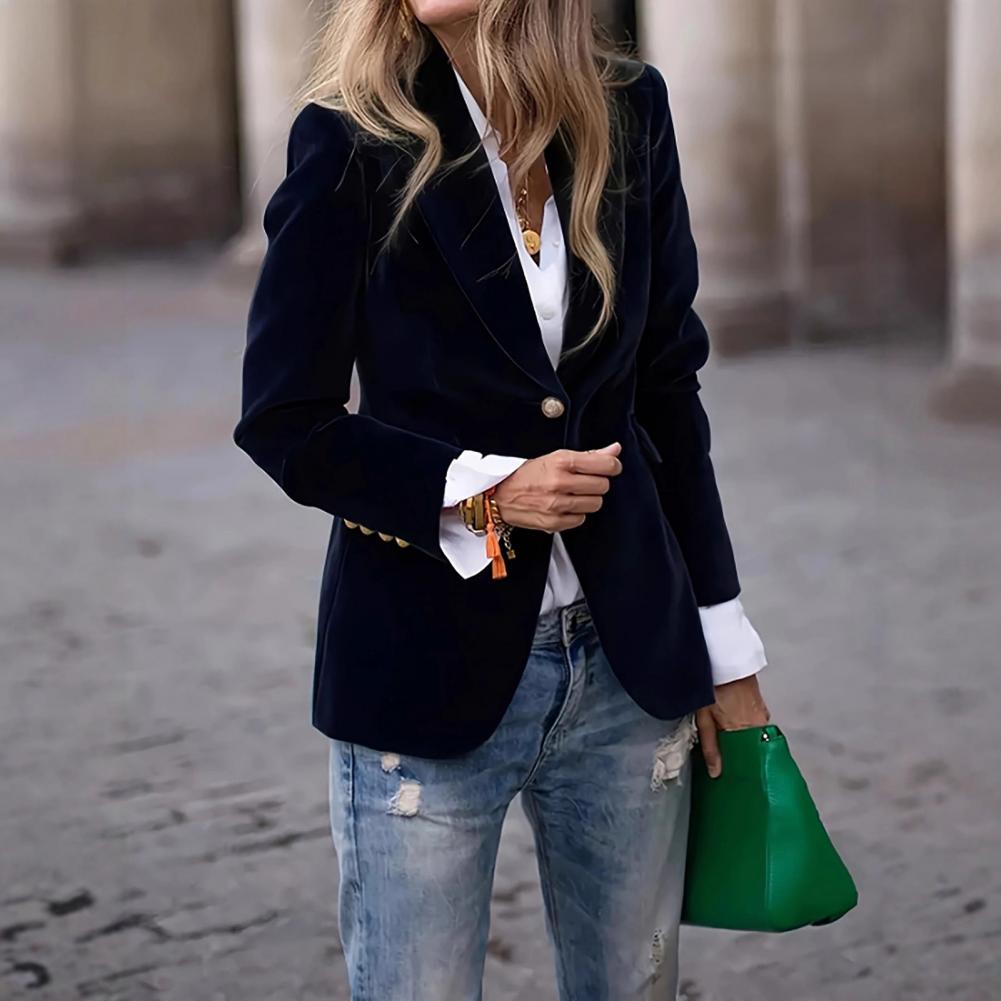 Blazer de terciopelo de talla  - Women'S Formal Wear For Wedding Guest reseña y precio