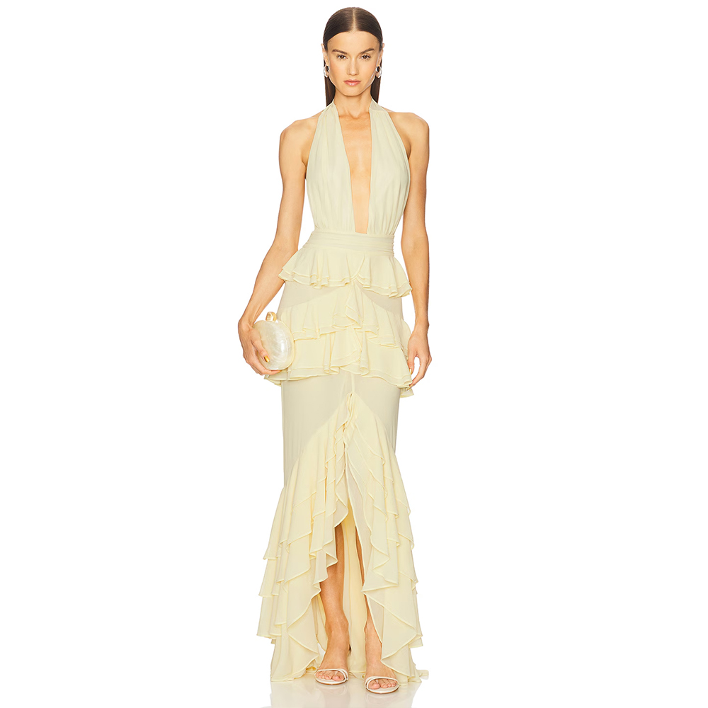 Vestidos de Noche con Escote e - Women'S Formal Wear For Wedding Guest reseña y precio