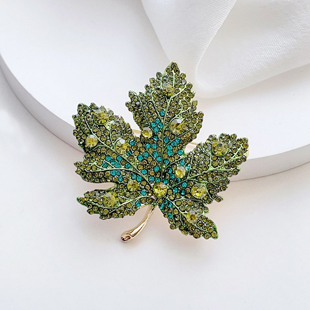 Broche de hoja de arce con dia - Women'S Formal Wear Accessories reseña y precio