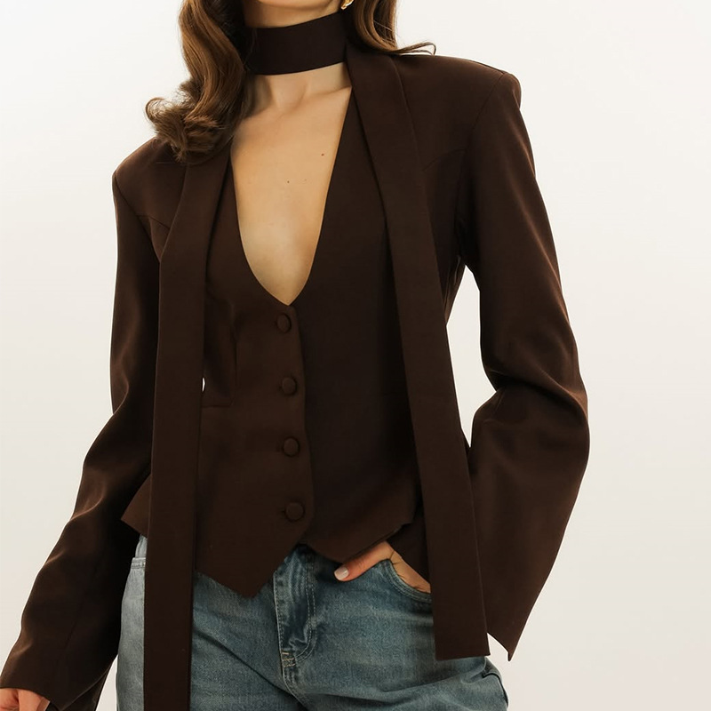 Traje de otoño para mujer, cha - Women'S Formal Wear For Wedding Guest reseña y precio
