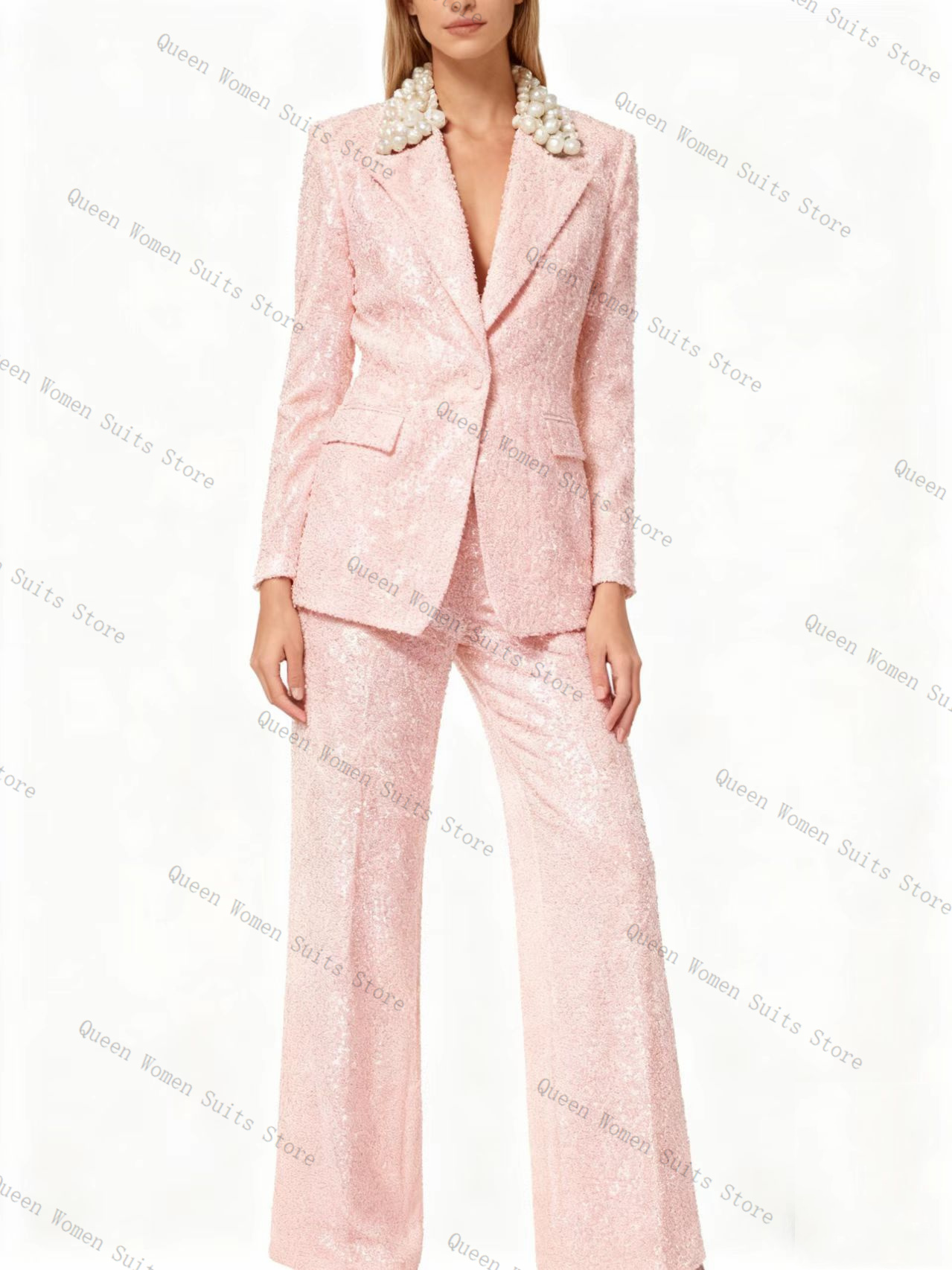 Conjunto de traje de mujer azu - Women'S Formal Wear For Wedding Guest reseña y precio